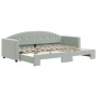 Sofá cama nido terciopelo gris claro 80x200 cm de vidaXL, Camas y somieres - Ref: Foro24-3197294, Precio: 248,64 €, Descuento: %