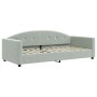 Sofá cama nido terciopelo gris claro 80x200 cm de vidaXL, Camas y somieres - Ref: Foro24-3197294, Precio: 248,64 €, Descuento: %
