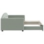 Sofá cama nido terciopelo gris claro 90x190 cm de vidaXL, Camas y somieres - Ref: Foro24-3197314, Precio: 246,13 €, Descuento: %