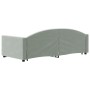 Sofá cama nido terciopelo gris claro 90x190 cm de vidaXL, Camas y somieres - Ref: Foro24-3197314, Precio: 246,13 €, Descuento: %