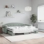 Sofá cama nido terciopelo gris claro 90x200 cm de vidaXL, Camas y somieres - Ref: Foro24-3197301, Precio: 237,23 €, Descuento: %