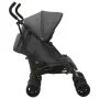 Anthracite gray steel twin stroller by vidaXL, Baby strollers - Ref: Foro24-10236, Price: 222,93 €, Discount: %