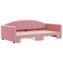 Sofá cama nido terciopelo rosa 100x200 cm de vidaXL, Camas y somieres - Ref: Foro24-3197311, Precio: 269,24 €, Descuento: %