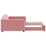 Sofá cama nido terciopelo rosa 100x200 cm de vidaXL, Camas y somieres - Ref: Foro24-3197311, Precio: 269,24 €, Descuento: %