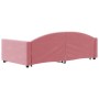 Sofá cama nido terciopelo rosa 100x200 cm de vidaXL, Camas y somieres - Ref: Foro24-3197311, Precio: 269,24 €, Descuento: %