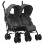 Anthracite gray steel twin stroller by vidaXL, Baby strollers - Ref: Foro24-10236, Price: 222,93 €, Discount: %