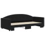 Sofá cama nido terciopelo negro 90x200 cm de vidaXL, Camas y somieres - Ref: Foro24-3197305, Precio: 238,08 €, Descuento: %
