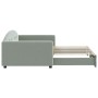 Sofá cama nido terciopelo gris claro 100x200 cm de vidaXL, Camas y somieres - Ref: Foro24-3197308, Precio: 265,55 €, Descuent...