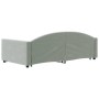 Sofá cama nido terciopelo gris claro 100x200 cm de vidaXL, Camas y somieres - Ref: Foro24-3197308, Precio: 265,55 €, Descuent...