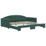 Sofá cama nido terciopelo verde oscuro 100x200 cm de vidaXL, Camas y somieres - Ref: Foro24-3197310, Precio: 260,66 €, Descue...