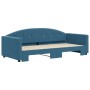Sofá cama nido terciopelo azul 90x200 cm de vidaXL, Camas y somieres - Ref: Foro24-3197300, Precio: 249,78 €, Descuento: %