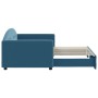 Sofá cama nido terciopelo azul 90x200 cm de vidaXL, Camas y somieres - Ref: Foro24-3197300, Precio: 249,78 €, Descuento: %