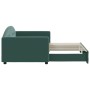 Sofá cama nido terciopelo verde oscuro 90x200 cm de vidaXL, Camas y somieres - Ref: Foro24-3197303, Precio: 253,36 €, Descuen...