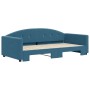 Sofá cama nido terciopelo azul 100x200 cm de vidaXL, Camas y somieres - Ref: Foro24-3197307, Precio: 252,09 €, Descuento: %