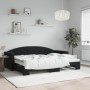 Sofá cama nido terciopelo negro 80x200 cm de vidaXL, Camas y somieres - Ref: Foro24-3197298, Precio: 243,63 €, Descuento: %