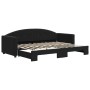 Sofá cama nido terciopelo negro 80x200 cm de vidaXL, Camas y somieres - Ref: Foro24-3197298, Precio: 243,63 €, Descuento: %