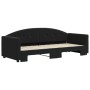 Sofá cama nido terciopelo negro 80x200 cm de vidaXL, Camas y somieres - Ref: Foro24-3197298, Precio: 243,63 €, Descuento: %