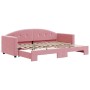 Sofá cama nido terciopelo rosa 80x200 cm de vidaXL, Camas y somieres - Ref: Foro24-3197297, Precio: 251,28 €, Descuento: %
