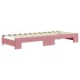 Sofá cama nido terciopelo rosa 80x200 cm de vidaXL, Camas y somieres - Ref: Foro24-3197297, Precio: 251,28 €, Descuento: %