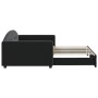 Sofá cama nido terciopelo negro 100x200 cm de vidaXL, Camas y somieres - Ref: Foro24-3197312, Precio: 272,90 €, Descuento: %