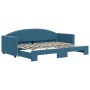 Sofá cama nido terciopelo azul 80x200 cm de vidaXL, Camas y somieres - Ref: Foro24-3197293, Precio: 243,60 €, Descuento: %