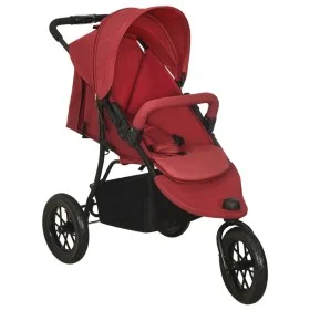 Cochecito de bebé de acero rojo de vidaXL, Cochecitos de bebé - Ref: Foro24-10263, Precio: 231,78 €, Descuento: %