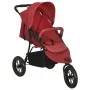 Cochecito de bebé de acero rojo de vidaXL, Cochecitos de bebé - Ref: Foro24-10263, Precio: 231,78 €, Descuento: %