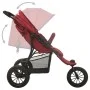 Cochecito de bebé de acero rojo de vidaXL, Cochecitos de bebé - Ref: Foro24-10263, Precio: 231,78 €, Descuento: %