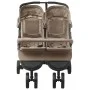 Carrito para gemelos de acero gris taupe de vidaXL, Cochecitos de bebé - Ref: Foro24-10243, Precio: 302,60 €, Descuento: %