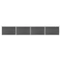 Schwarzes WPC-Zaunplatten-Set 699 x 105 cm von vidaXL, Zaunpaneele - Ref: Foro24-3070449, Preis: 650,30 €, Rabatt: %