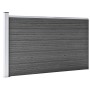 Set de paneles de valla WPC negro 699x105 cm de vidaXL, Paneles de vallas - Ref: Foro24-3070449, Precio: 598,99 €, Descuento: %