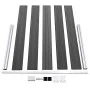 Schwarzes WPC-Zaunplatten-Set 699 x 105 cm von vidaXL, Zaunpaneele - Ref: Foro24-3070449, Preis: 650,30 €, Rabatt: %