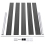 Set de paneles de valla WPC negro 699x105 cm de vidaXL, Paneles de vallas - Ref: Foro24-3070449, Precio: 598,99 €, Descuento: %