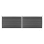 Set de paneles de valla WPC negro 353x105 cm de vidaXL, Paneles de vallas - Ref: Foro24-3070447, Precio: 327,98 €, Descuento: %
