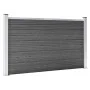 Black WPC fence panel set 353x105 cm by vidaXL, fence panels - Ref: Foro24-3070447, Price: 351,88 €, Discount: %