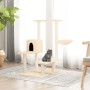 Rascador para gatos con postes de sisal color crema 94,5 cm en Mobiliario para gatos | Comprar online en Foru.es