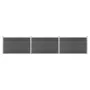 Black WPC fence panel set 526x105 cm by vidaXL, fence panels - Ref: Foro24-3070448, Price: 500,99 €, Discount: %