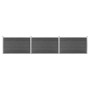 Set de paneles de valla WPC negro 526x105 cm de vidaXL, Paneles de vallas - Ref: Foro24-3070448, Precio: 466,02 €, Descuento: %