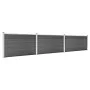 Black WPC fence panel set 526x105 cm by vidaXL, fence panels - Ref: Foro24-3070448, Price: 500,99 €, Discount: %