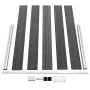 Black WPC fence panel set 526x105 cm by vidaXL, fence panels - Ref: Foro24-3070448, Price: 500,99 €, Discount: %