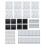 Schwarzes WPC-Zaunplatten-Set 1138 x (105–186) cm von vidaXL, Zaunpaneele - Ref: Foro24-3070442, Preis: 1,00 €, Rabatt: %