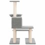 Rascador para gatos con postes de sisal gris claro 94,5 cm en Mobiliario para gatos | Comprar online en Foru.es