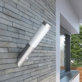 Aplique de exterior con sensor, resistente al agua, RVS de vidaXL, Iluminación de exterior - Ref: Foro24-40373, Precio: 28,18...