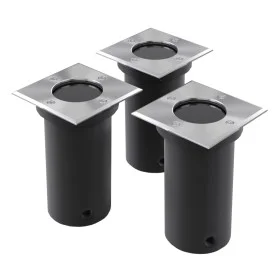 Lámparas de suelo de jardín cuadradas 3 unidades de vidaXL, Iluminación de exterior - Ref: Foro24-40394, Precio: 39,85 €, Des...