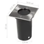 Lámparas de suelo de jardín cuadradas 3 unidades de vidaXL, Iluminación de exterior - Ref: Foro24-40394, Precio: 39,85 €, Des...
