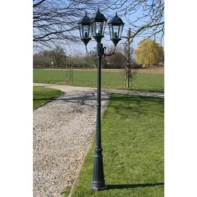 Garden lamppost 3 arms 230 cm dark green/black aluminum by vidaXL, Outdoor lighting - Ref: Foro24-40243, Price: 209,57 €, Dis...