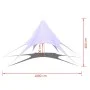 Cenador hexagonal Star Garden Pavilion 10 m de vidaXL, Carpas y cenadores - Ref: Foro24-40705, Precio: 160,80 €, Descuento: %
