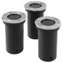 3 pcs round garden ground recessed LED spotlights by vidaXL, Outdoor lighting - Ref: Foro24-40393, Price: 43,84 €, Discount: %