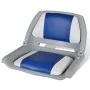 Bootssitz klappbares Rückenlehnenkissen Blau Weiß 48x51x41cm von vidaXL, Teile für Segelboote - Ref: Foro24-90418, Preis: 75,...
