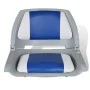 Bootssitz klappbares Rückenlehnenkissen Blau Weiß 48x51x41cm von vidaXL, Teile für Segelboote - Ref: Foro24-90418, Preis: 75,...